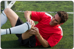 Meniscus injury often occurs during sports.